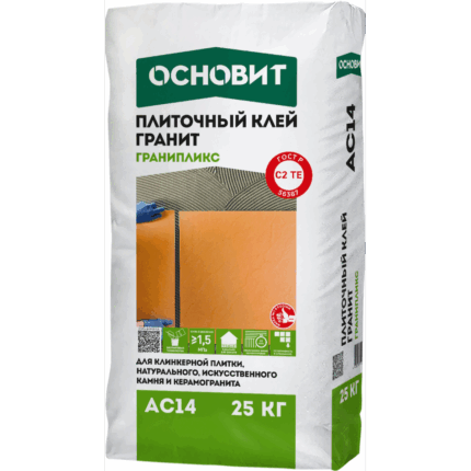 Гранипликс АС14 Усиленный плиточный клей 25 кг