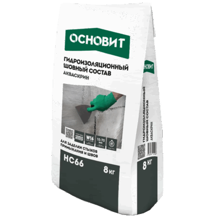 Акваскрин HC66 Шовный гидроизоляционный состав 8 кг