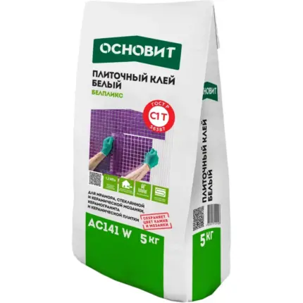 Белпликс AC141 W Белый плиточный клей 5 кг