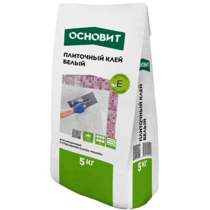 Максипликс АС17 W Плиточный клей белый профи мрамор 5 кг