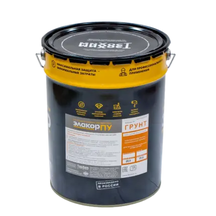 Элакор-ПУ Грунт Однокомпонентный Обеспыливающий 20 кг