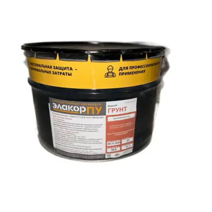 Элакор-ПУ Грунт Однокомпонентный Обеспыливающий 10 кг