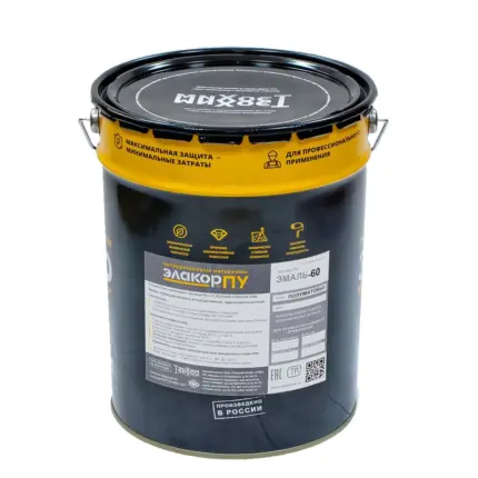 Элакор-ПУ Эмаль-60 Полуматовая 22 кг