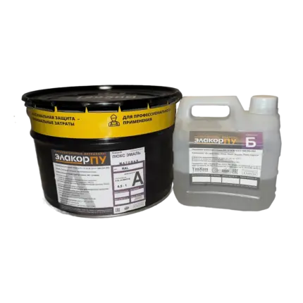 Элакор-ПУ Люкс Эмаль Матовая УФ-стойкая 10,5 кг