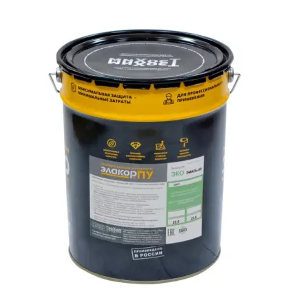 Элакор-ПУ ЭКО Эмаль-60 Полуглянцевая Пищевая 20 кг