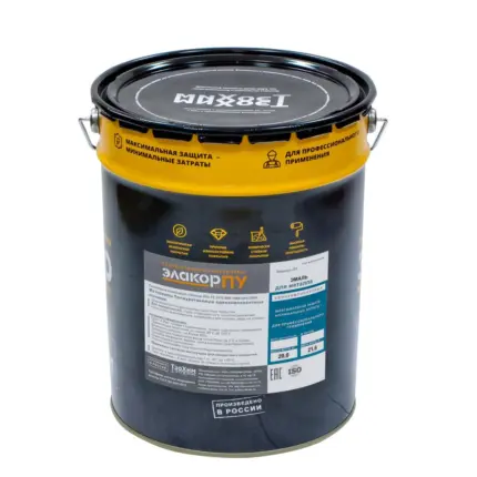 Элакор-ПУ Эмаль для металла Однокомпонентная 20 кг