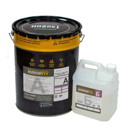 Элакор-ПУ Люкс Эмаль-Т для металла 18 кг