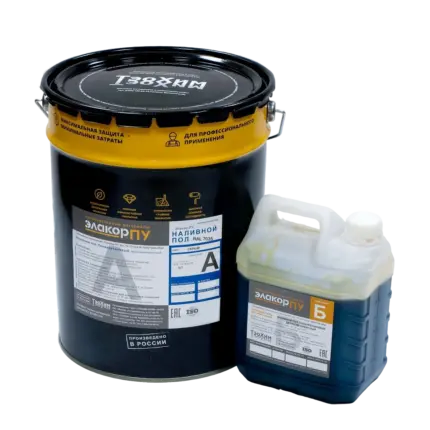 Элакор-ПУ Наливной пол Классик RAL7035 Светло-серый 24 кг