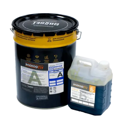 Элакор-ПУ Наливной пол БР без растворителя 24 кг