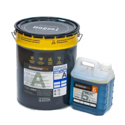 Элакор-ПУ Наливной пол Эластичный 22 кг