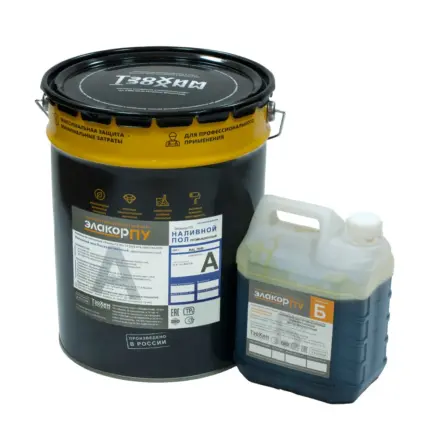 Элакор-ПУ Наливной пол Промышленный 24 кг