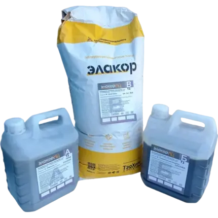 Элакор-ПЦ Полиуретан-цементный Наливной пол Т3 8-12 мм 30 кг