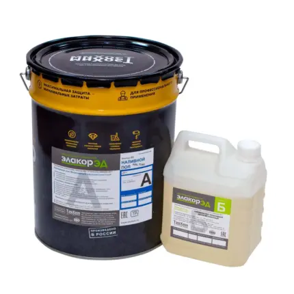 Элакор-ЭД Наливной пол Классик RAL7040 Серый 27 кг