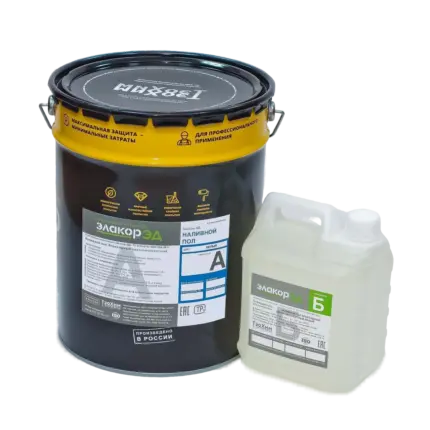 Элакор-ЭД Наливной пол Белый 26.4 кг