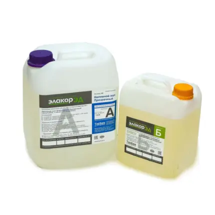 Элакор-ЭД Прозрачный Наливной пол 14.7 кг