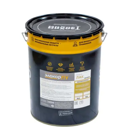 Элакор-ПУ Лак Матовый Однокомпонентный 18 кг