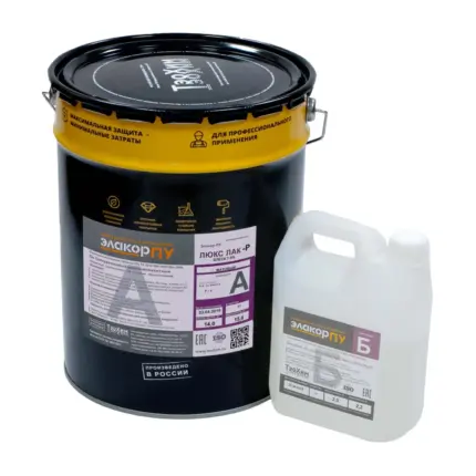 Элакор-ПУ Люкс Лак-Р Матовый Светостойкий 16 кг