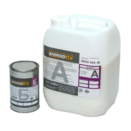 Элакор-ПУ Люкс Лак-В Матовый Светостойкий 11.4 кг
