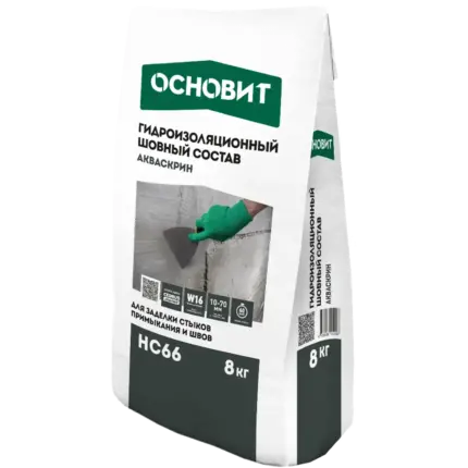Акваскрин HC66 Шовный гидроизоляционный состав 8 кг