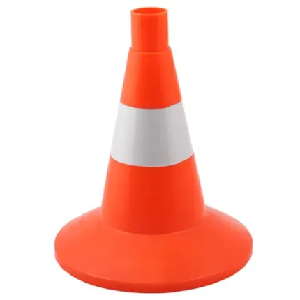 Конус дорожный 320 мм со светоотражающей лентой
