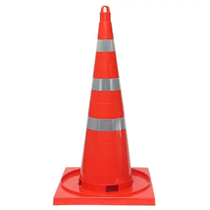 Конус дорожный 750 мм со светоотражающей лентой