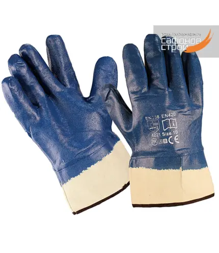 Перчатки Нитриловые с полным обливом - Краги