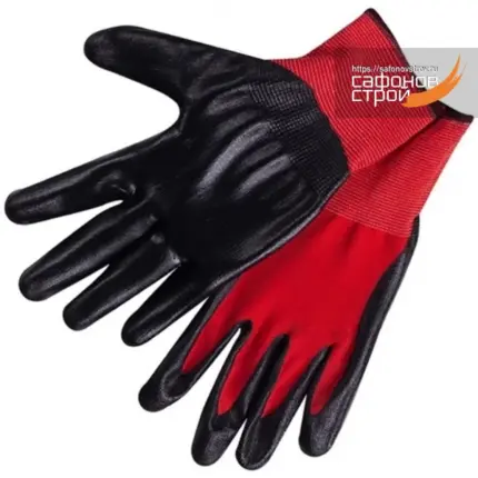 Перчатки Нейлоновые с частичным нитриловым обливом