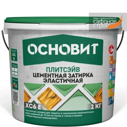 Плитсэйв XC6 E бежевый 030 (2 кг) Цементная затирка эластичная