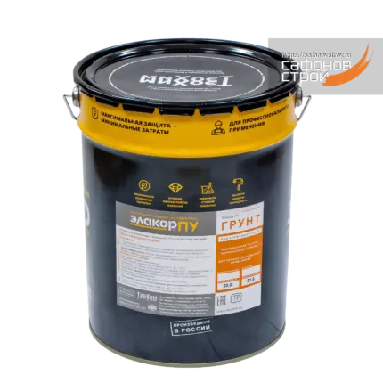 Элакор-ПУ Грунт Однокомпонентный Обеспыливающий 20 кг