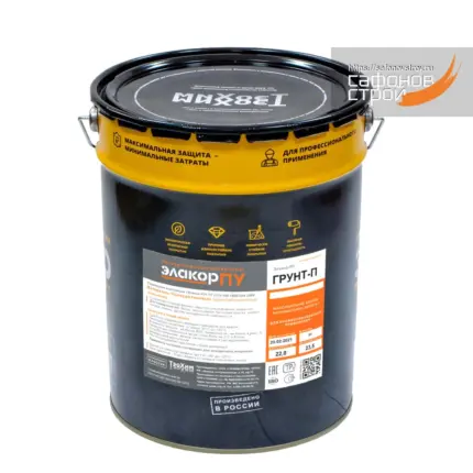 Элакор-ПУ Грунт-П Однокомпонентный Порозаполняющий 22 кг
