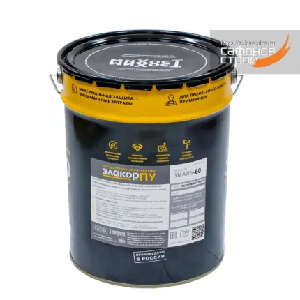 Элакор-ПУ Эмаль-60 Полуматовая 22 кг