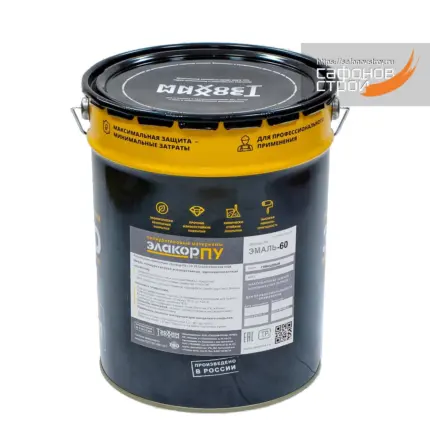 Элакор-ПУ Эмаль-60 Глянцевая 20 кг