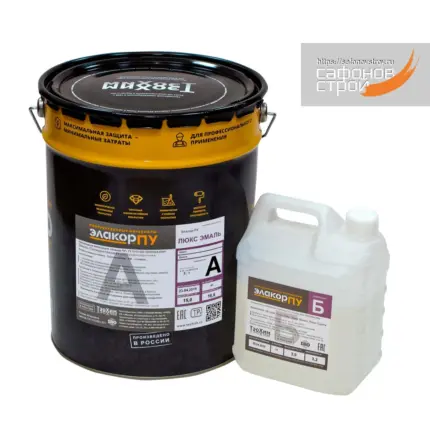 Элакор-ПУ Люкс Эмаль Матовая УФ-стойкая 21 кг