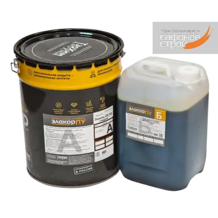 Элакор-ПУ Эмаль 2К/100 Гладкая 15 кг