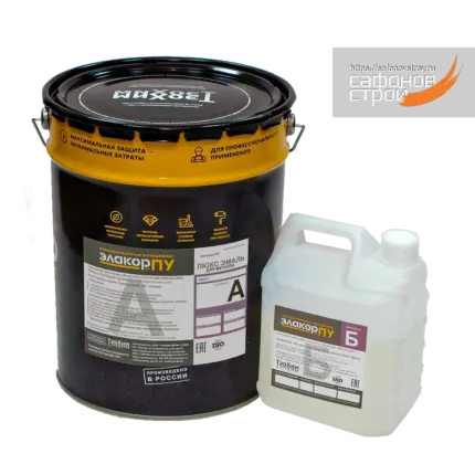 Элакор-ПУ Люкс Эмаль-Т для металла 18 кг