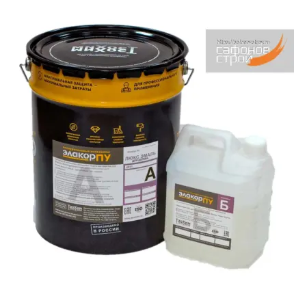 Элакор-ПУ Люкс Эмаль для дерева 21 кг