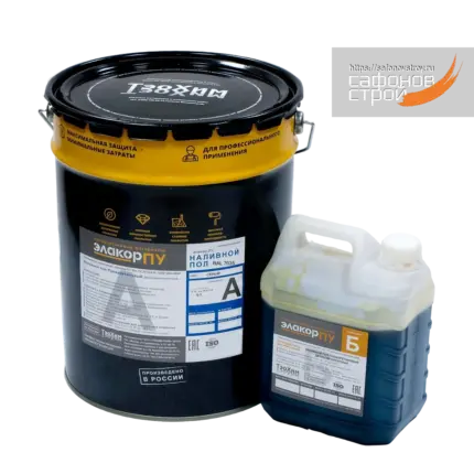 Элакор-ПУ Наливной пол Классик RAL7035 Светло-серый 24 кг