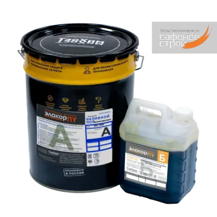 Элакор-ПУ Наливной пол БР без растворителя 24 кг