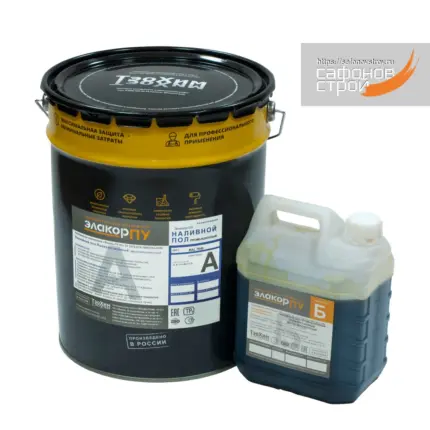 Элакор-ПУ Наливной пол Промышленный 24 кг