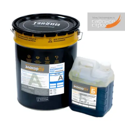 Элакор-ПУ Наливной пол Наполненный 20 кг