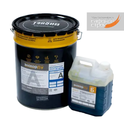 Элакор-ПУ Наливной пол СК Проф RAL7040 25.2 кг