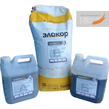 Элакор-ПЦ Полиуретан-цементный Наливной пол Т2 5-10 мм 30 кг