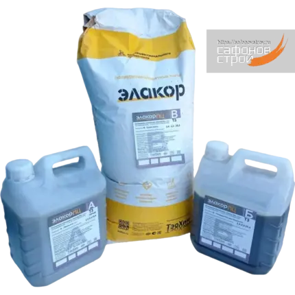 Элакор-ПЦ Полиуретан-цементный Наливной пол Т3 8-12 мм 30 кг