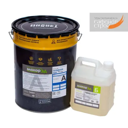 Элакор-ЭД Наливной пол Классик RAL7040 Серый 27 кг