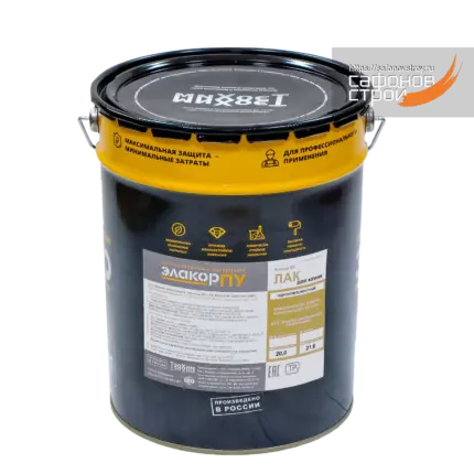 Элакор-ПУ Лак для камня и кирпича 20 кг