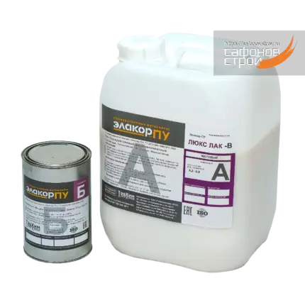 Элакор-ПУ Люкс Лак-В Матовый Светостойкий 11.4 кг