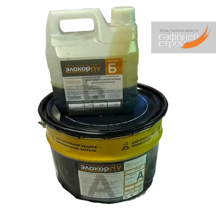 Элакор-ПУ Шпатлевка RAL 7040 Серая 12.8 кг