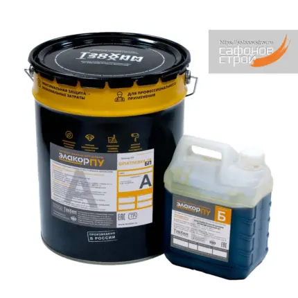 Элакор-ПУ Шпатлевка БП Натуральный бетон 27.2 кг