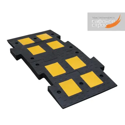 Дорожная неровность ИДН-1100 мм средняя чёрная
