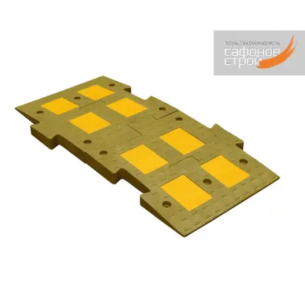 Дорожная неровность ИДН-1100 мм средняя желтая
